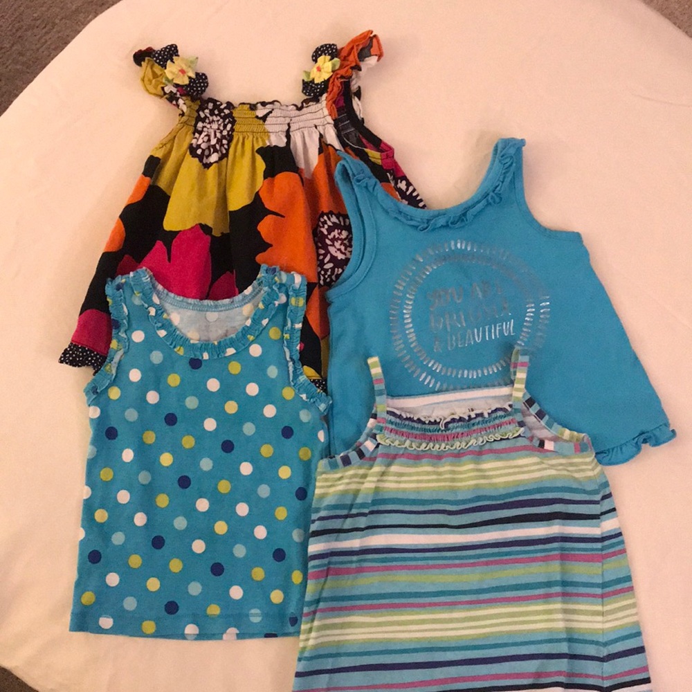 4/$16 toddler girl tank tops